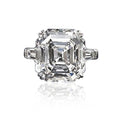 Luxury Square Simulated Diamond Ring With 10x10mm Sparkling Zircon Wedding Jewelry view 2