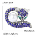 Alloy Rhinestone Fox Brooch Pin For Women Coat Suits view 6