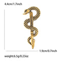 Alloy Enamel Snake Brooch Pin For Suits And Coats view 6