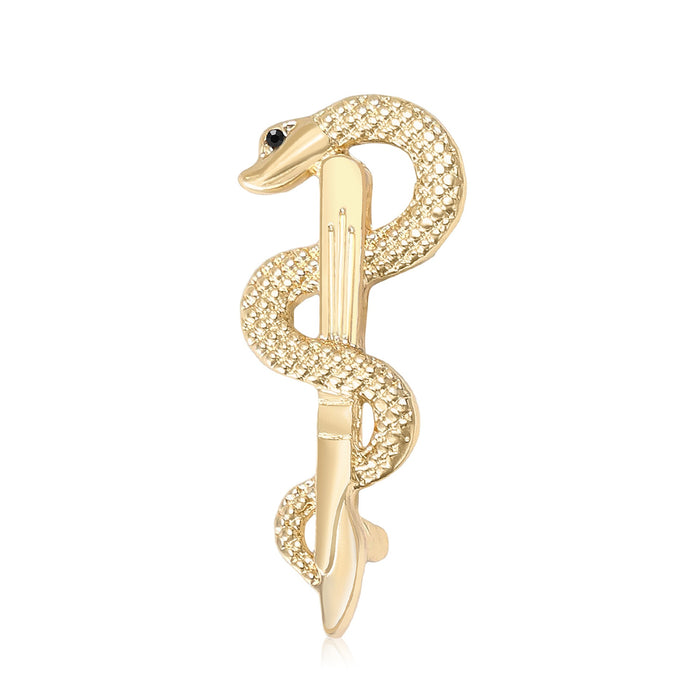 Alloy Enamel Snake Brooch Pin For Suits And Coats