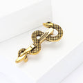 Alloy Enamel Snake Brooch Pin For Suits And Coats view 3