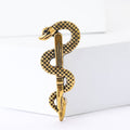Alloy Enamel Snake Brooch Pin For Suits And Coats view 2