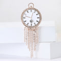 Alloy Enamel Tassel Clock Brooch Pin For Sweaters And Cardigans view 2