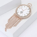 Alloy Enamel Tassel Clock Brooch Pin For Sweaters And Cardigans view 3