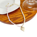 Korean Design Polymer Clay Rainbow Monster Dopamine Necklace With Crystal Heart Pearl Choker view 5