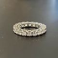 European Style Full Pave Zircon Ring Wheel Shape Eternity Band Fashion Stackable Finger Jewelry view 4