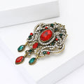 Metal Alloy Baroque Rhinestone Brooch For Blazers And Shawls view 3