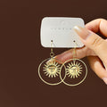 Silver Pin Statement Earrings Set With Leaf Face Spider Sun Hoop Stud And Drop Earrings For Women view 3