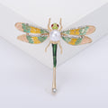 Enamel Alloy Dragonfly Brooch Pin For Creative Clothing Accessories view 4