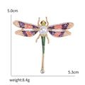 Enamel Alloy Dragonfly Brooch Pin For Creative Clothing Accessories view 5