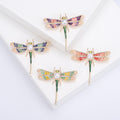 Enamel Alloy Dragonfly Brooch Pin For Creative Clothing Accessories view 1