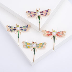 Enamel Alloy Dragonfly Brooch Pin For Creative Clothing Accessories