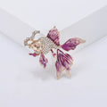 Alloy Rhinestone Bubble Goldfish Brooch For Womens Clothing Decoration view 4
