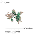 Alloy Rhinestone Bubble Goldfish Brooch For Womens Clothing Decoration view 5