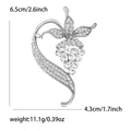 Alloy Rhinestone Grape Vine Brooch Pin For Women Apparel view 5