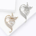 Alloy Rhinestone Grape Vine Brooch Pin For Women Apparel view 2