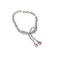 Light Luxury Artificial Crystal Bow Necklace For Women, Elegant Clavicle Chain Jewelry view 5