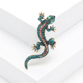 Alloy Rhinestone Gecko Brooch Pin For Trendy Animal Lapel Decoration view 4