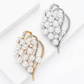Alloy Rhinestone Pearl Brooch Pin For Apparel And Anti Exposure Use view 3