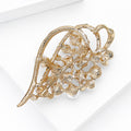 Alloy Rhinestone Pearl Brooch Pin For Apparel And Anti Exposure Use view 4