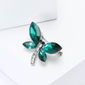 Alloy Crystal Dragonfly Brooch Pin For Suits And Coats view 3