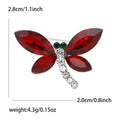 Alloy Crystal Dragonfly Brooch Pin For Suits And Coats view 6