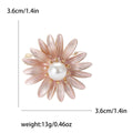 Alloy Daisy Brooch Pin For Women Elegant Anti Exposure Lapel Decor view 4