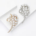 Alloy Pearl Brooch Pin For Elegant Clothing Decoration view 3