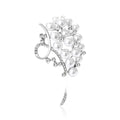 Alloy Pearl Brooch Pin For Elegant Clothing Decoration view 2