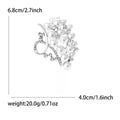 Alloy Pearl Brooch Pin For Elegant Clothing Decoration view 5