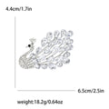 Alloy Crystal Swan Brooch Pin For Fashion Clothing Decoration view 7