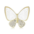 Alloy Rhinestone Shell Butterfly Brooch Pin For Suits And Coats view 5