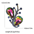Luxury Alloy Crystal Glass Statement Brooch Pin For Dresses And Suits view 4