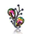 Luxury Alloy Crystal Glass Statement Brooch Pin For Dresses And Suits view 5
