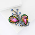 Luxury Alloy Crystal Glass Statement Brooch Pin For Dresses And Suits view 3