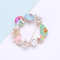 Enamel Alloy Starfish Shell Brooch Pin For Cute Collar Accessories view 2