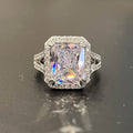 Super Sparkle 3A Square Cut Zircon Ring Minimalist Fashion Finger Ring For Women view 3