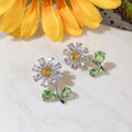 2023 Light Luxury Daisy Flower Stud Earrings For Women, Niche Design Fashion Floral Jewelry view 4