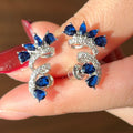 Style Flower Stud Earrings For Women, Niche Design Floral Vine Drop Earrings view 2