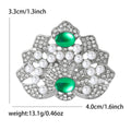 Alloy Pearl Crown Brooch For Vintage Court Style Coats view 4