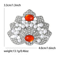 Alloy Pearl Crown Brooch For Vintage Court Style Coats view 5