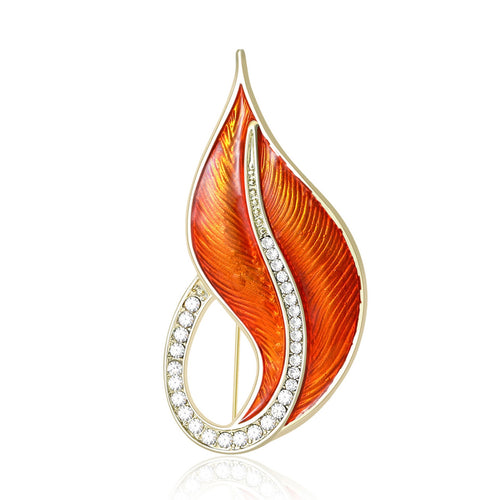 Alloy Leaf Brooch For Women's Fashion Garment Accessories