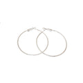 Alloy Metal Geometric Hoop Earrings Korean Minimalist Round Silver Pin Earrings For Women view 5