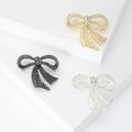 Alloy Pearl Black Bow Brooch Pin For Women's Fashion Accessories view 1
