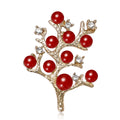 Alloy Pearl Tree Brooch Pin For Womens Coats And Cardigans view 1