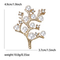 Alloy Pearl Tree Brooch Pin For Womens Coats And Cardigans view 5
