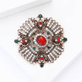 Alloy Rhinestone Baroque Brooch Vintage Lapel Pin For Women Apparel view 4