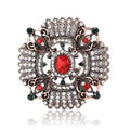 Alloy Rhinestone Baroque Brooch Vintage Lapel Pin For Women Apparel view 1