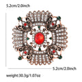 Alloy Rhinestone Baroque Brooch Vintage Lapel Pin For Women Apparel view 6