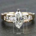 New Fashion Marquise Zircon Women's Ring, Elegant European American Accessory Jewelry view 5